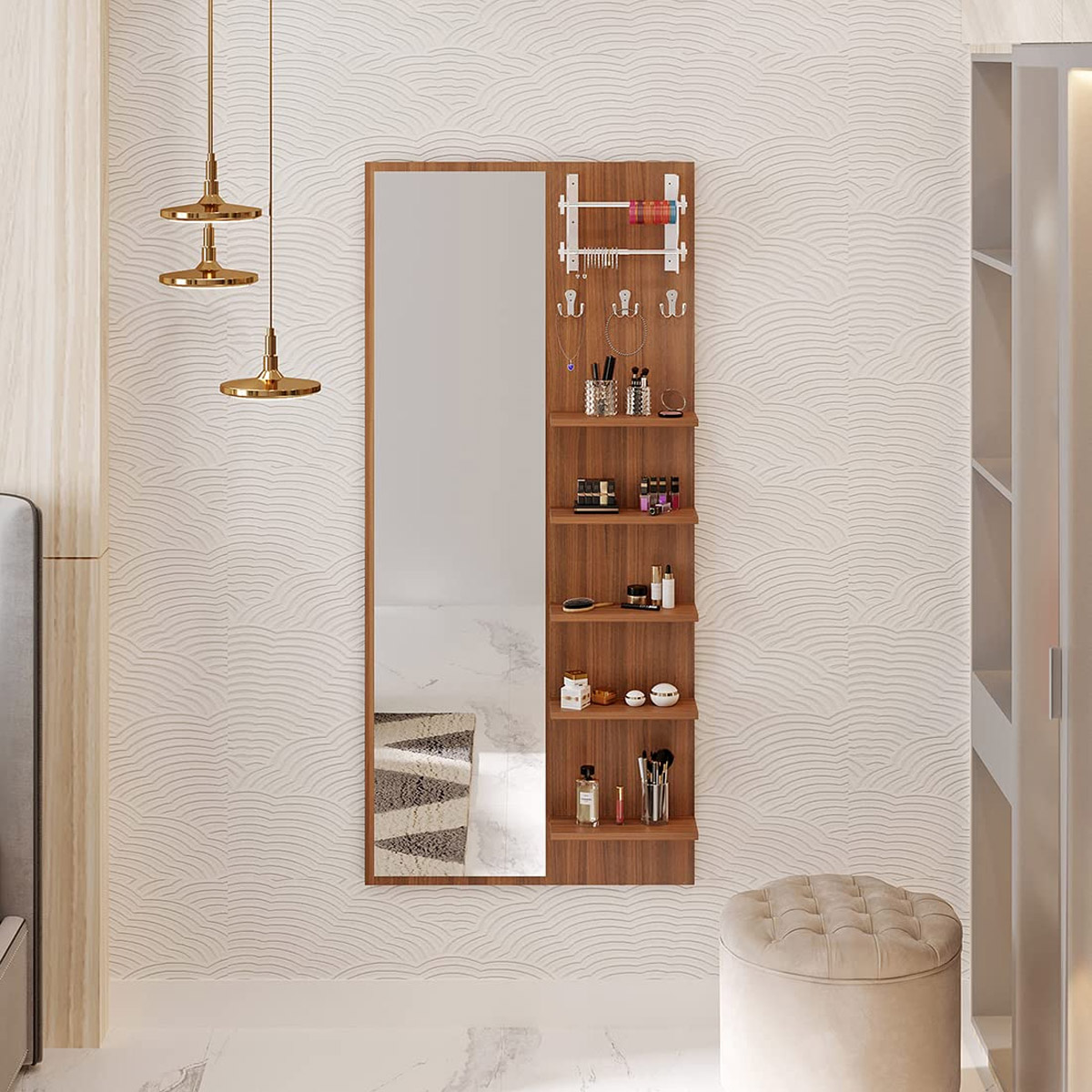 Abris Wall-mounted Mirror Shelf