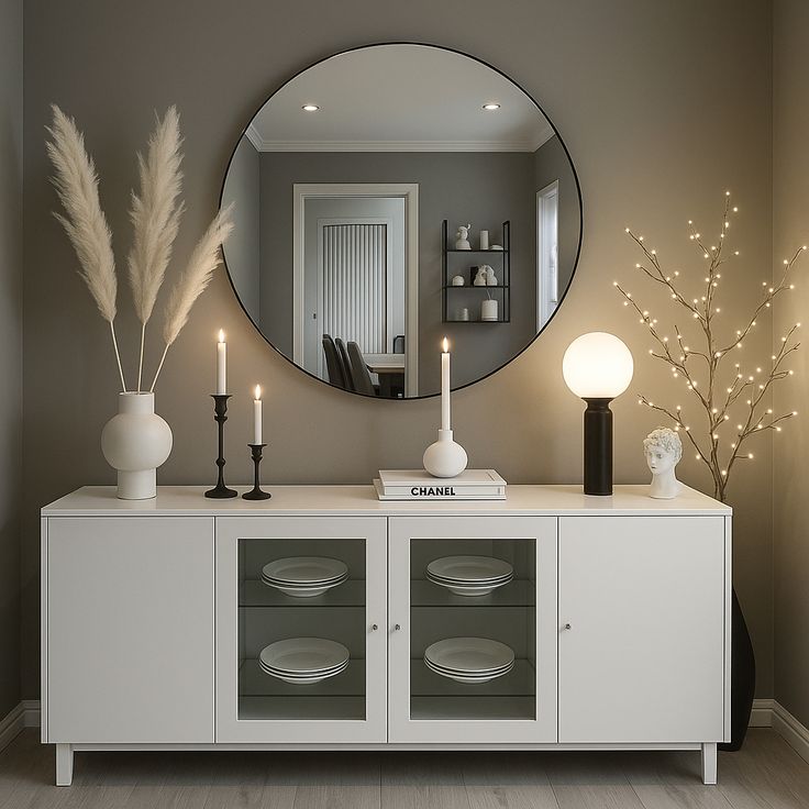 Classic White Sideboard chest of drawer
