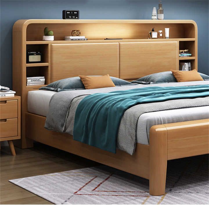 Asli Frost Solid Wooden Bed