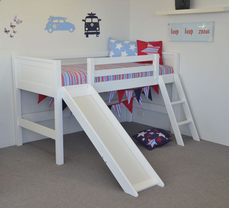 Children's Loft Bed with Slide