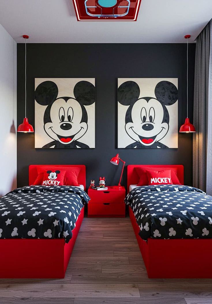 Mickey Mouse Kids Bedroom Set