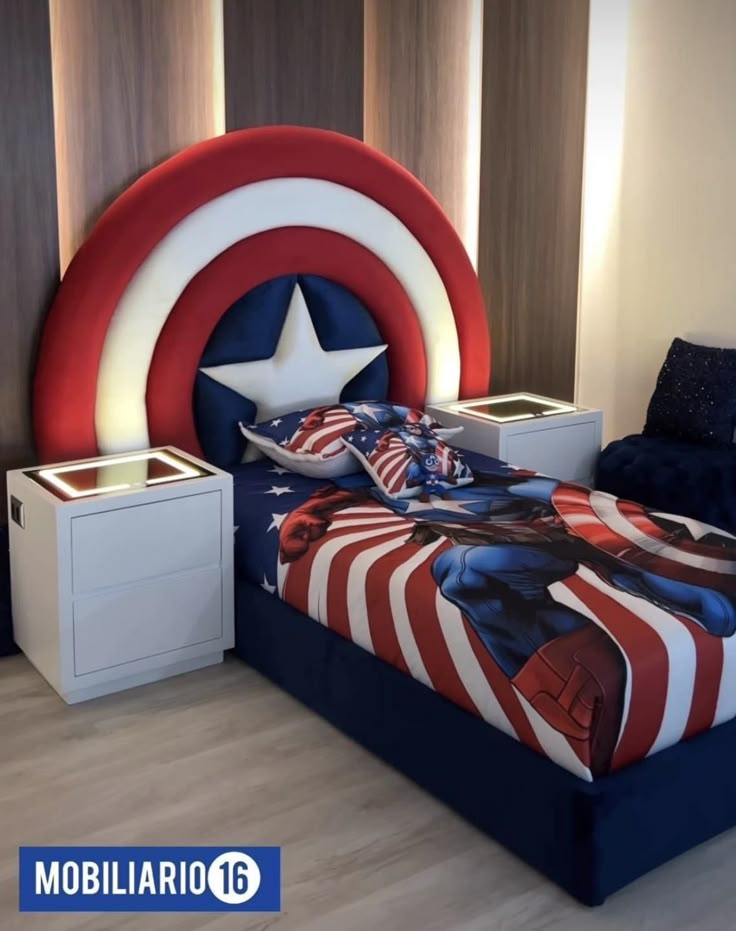 Captain America Themed Bed