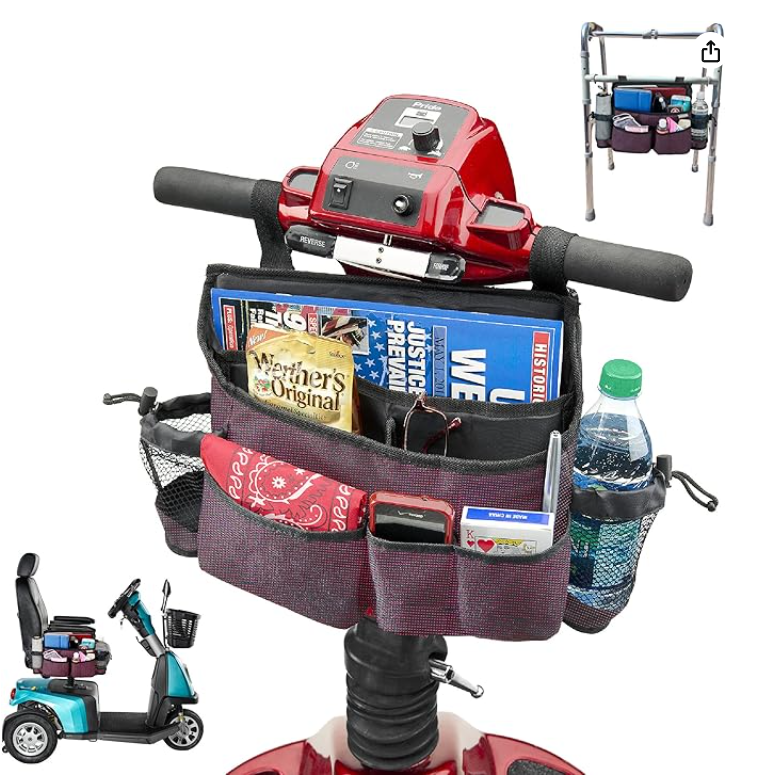 Wheelchair Bag and Mobility Scooter Caddy