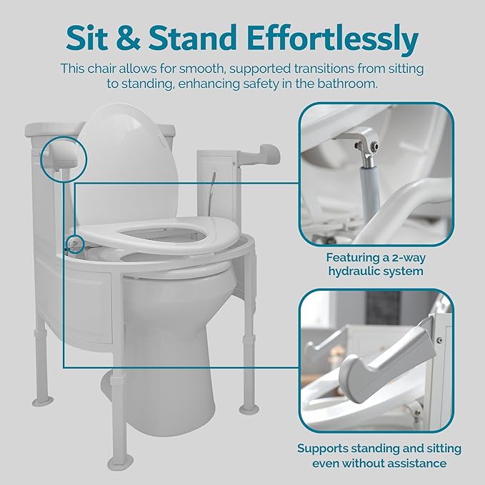 Sit to Stand Uplifter Toilet Chair