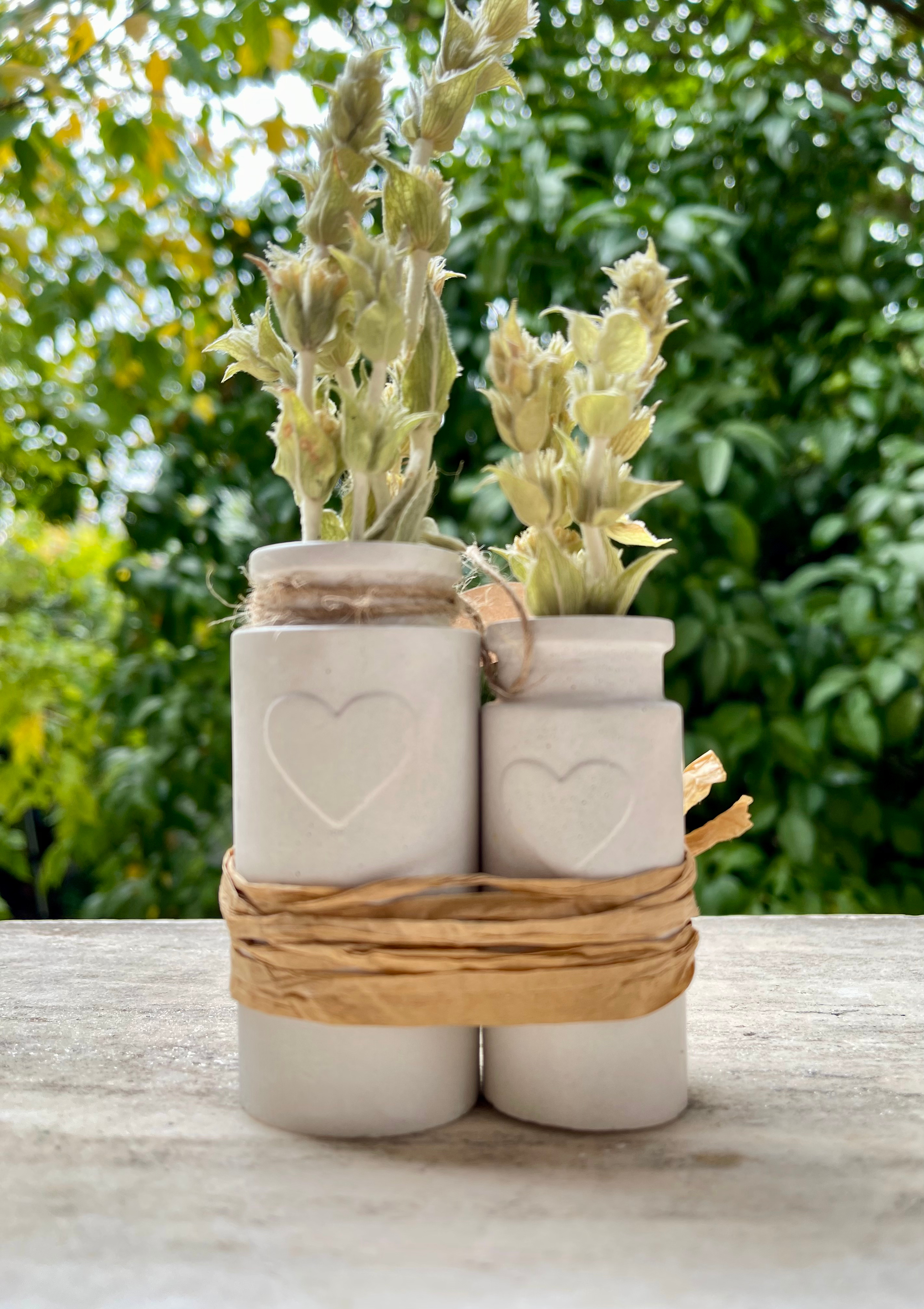Set de Petits Vases Blancs 