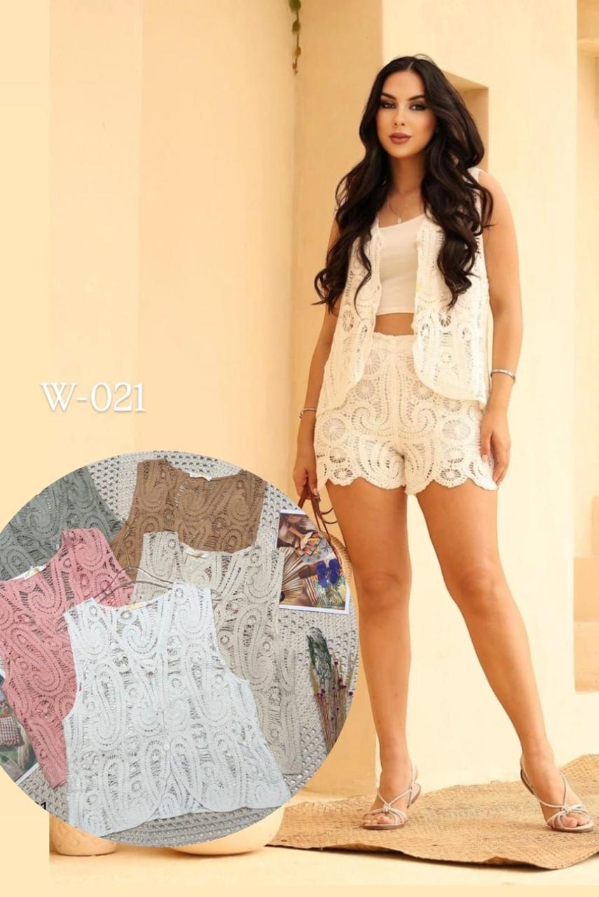 Women's Lace Embroidered Two-Piece Set