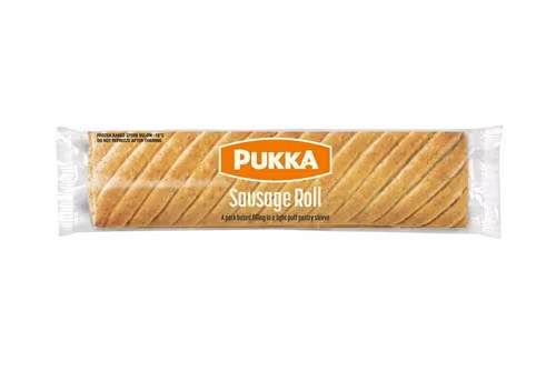 Pukka-Pies Individually Wrapped Frozen Baked Large Sausage Rolls 12x170g