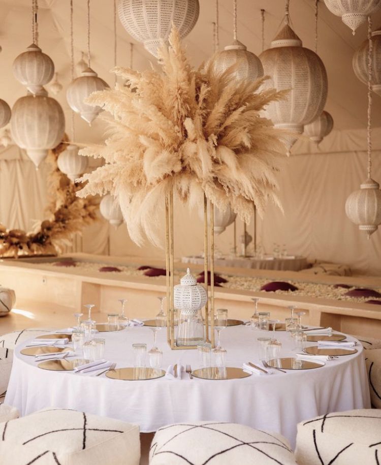 Pampa és szárazvirág díszek