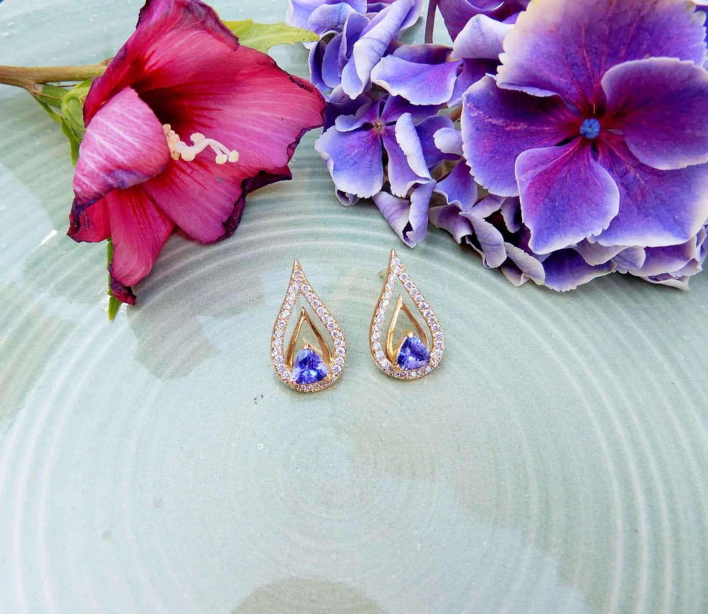 Boucles d'oreilles Fleur de lotus