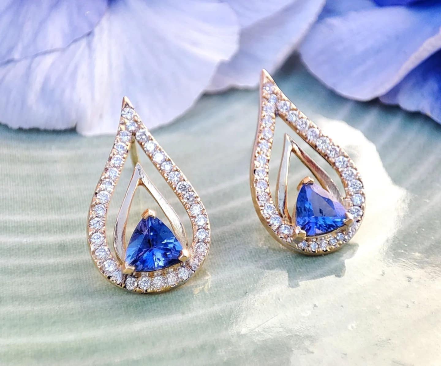 Boucles d'oreilles Fleur de lotus