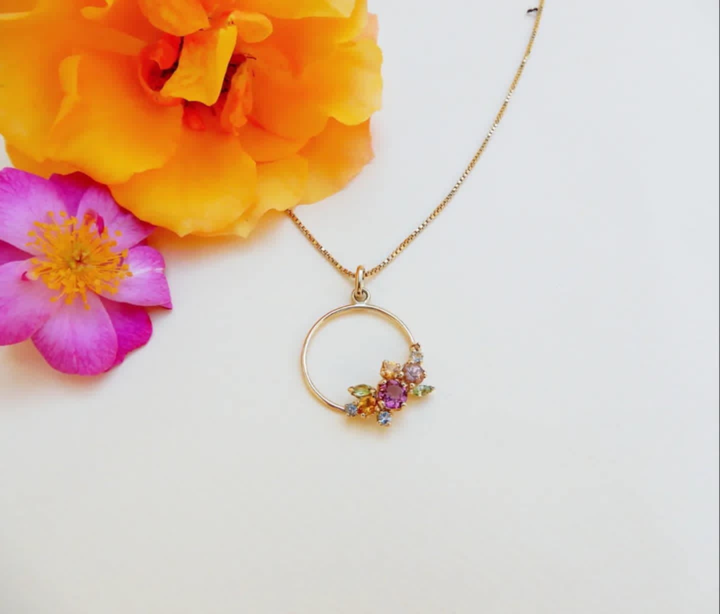 Pendentif Anneau de fleur