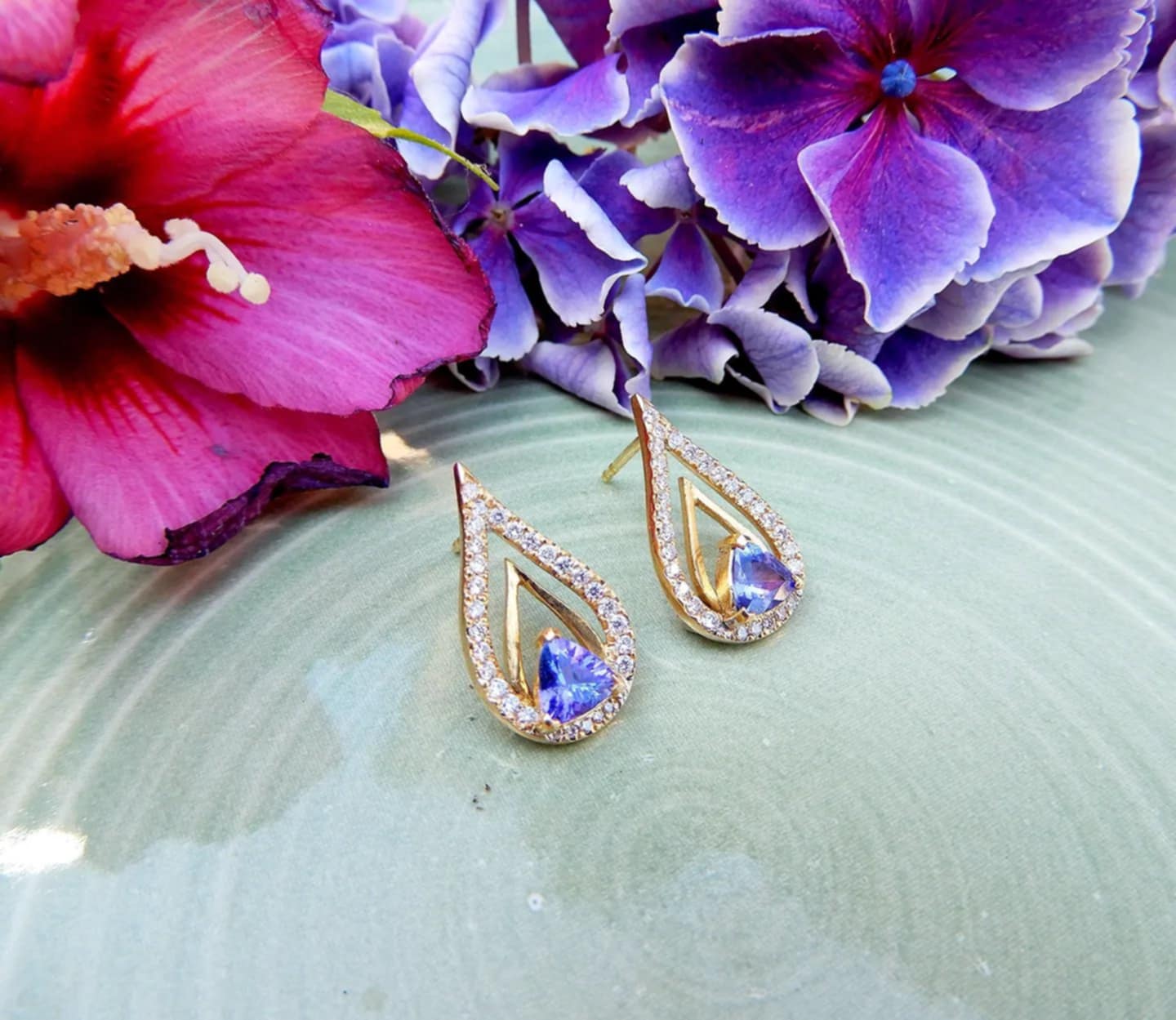 Boucles d'oreilles Fleur de lotus