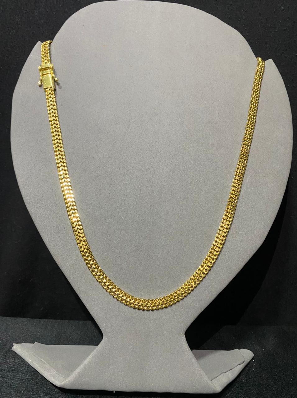 Corrente Union 7mm ouro 18k 