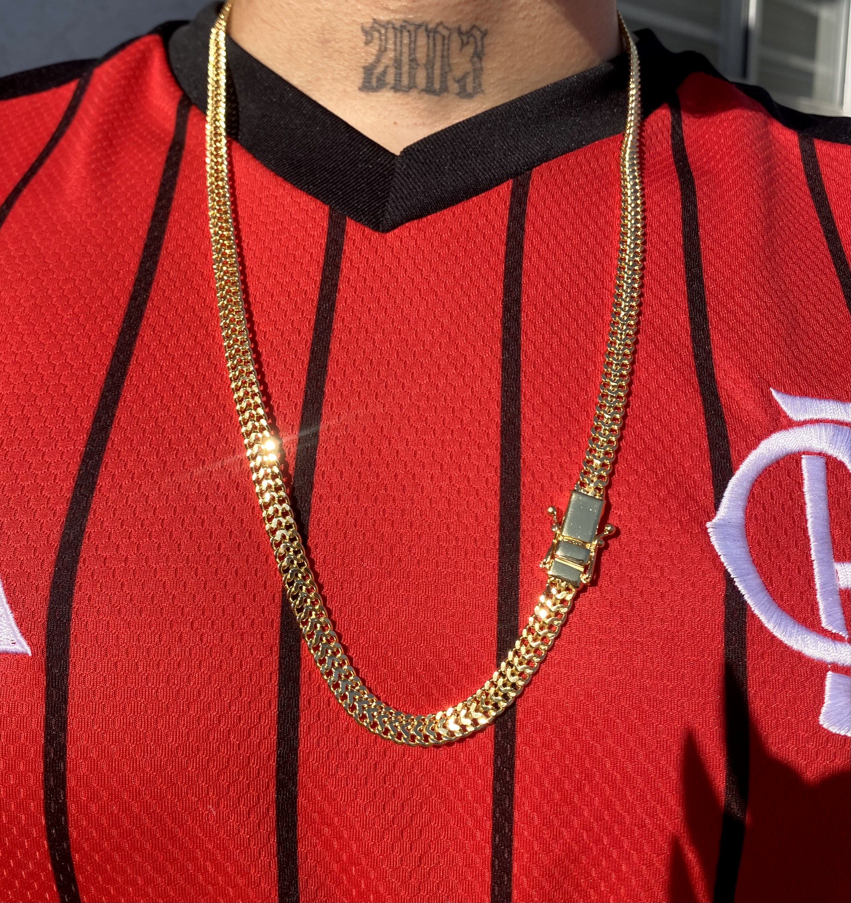 Corrente Union 7mm ouro 18k