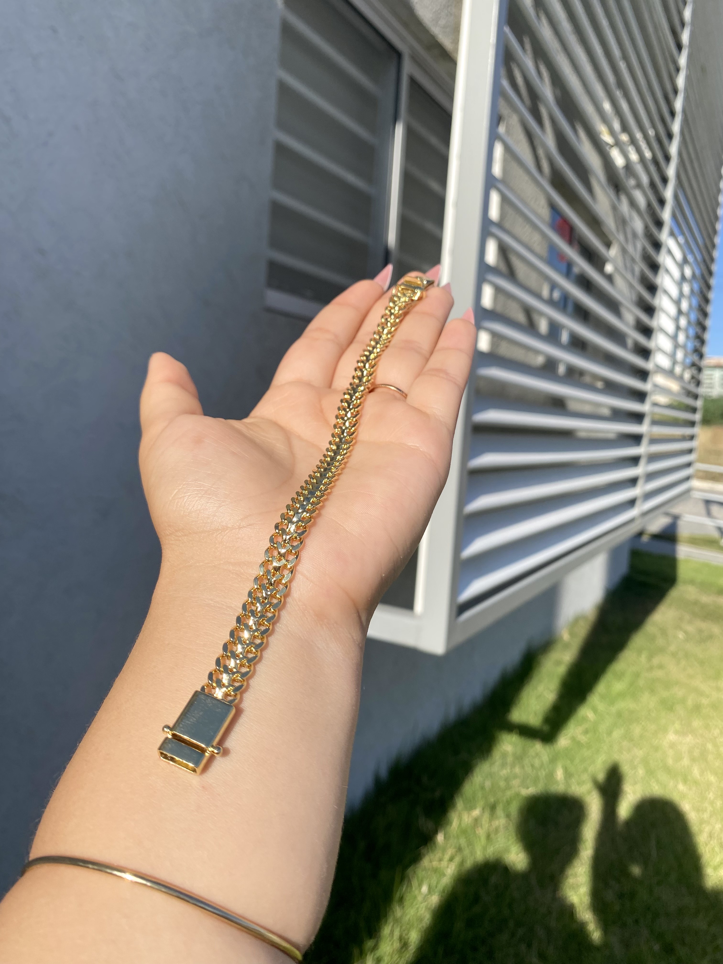 ⚜️ Pulseira Union 10mm Ouro 18k