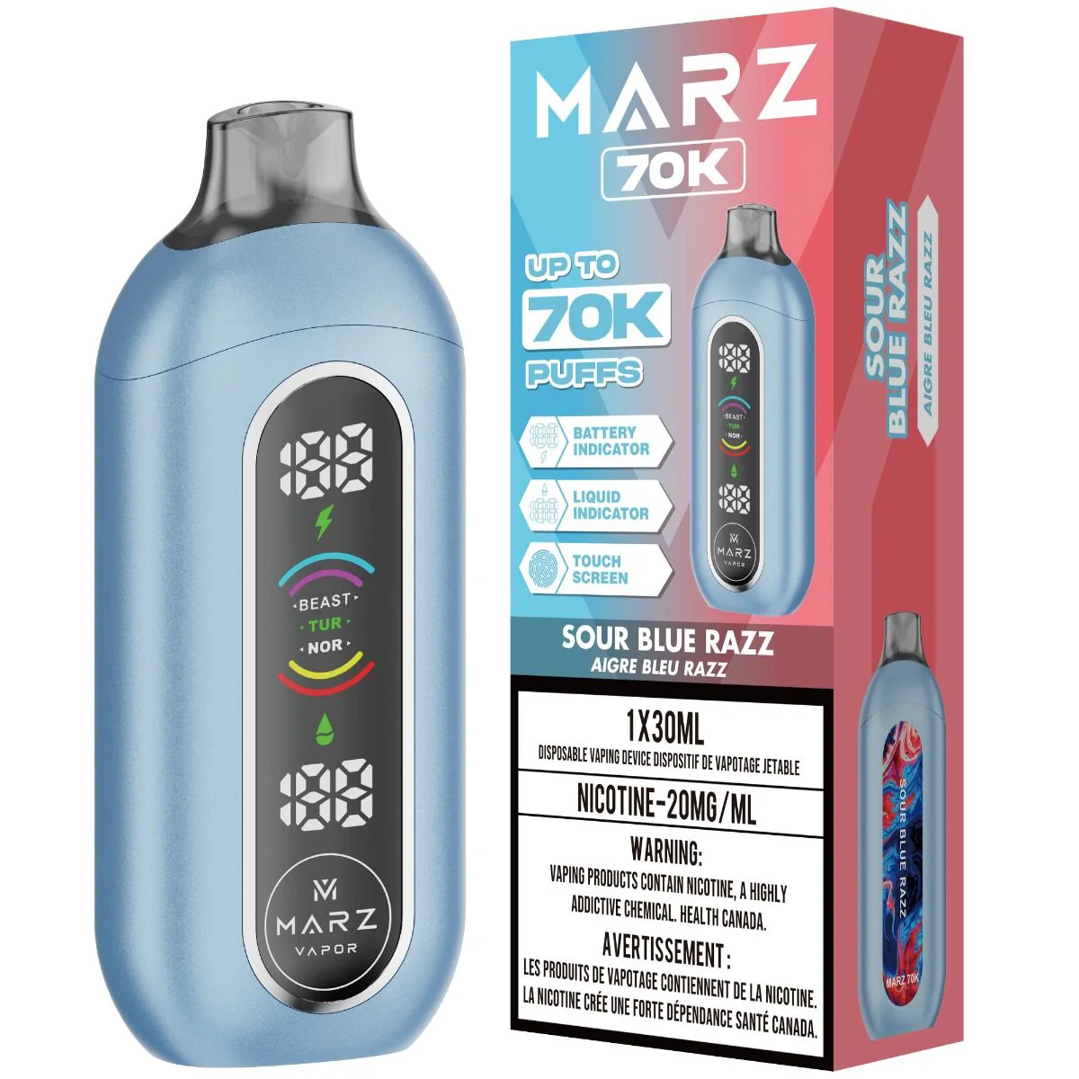 MARZ 70K Sour Blue Razz