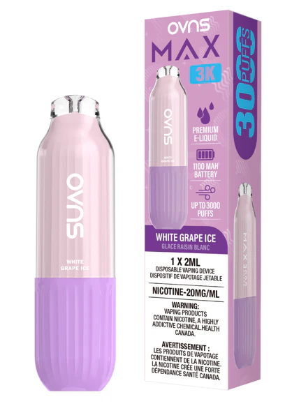 OVNS MAX 3K White Grape Ice