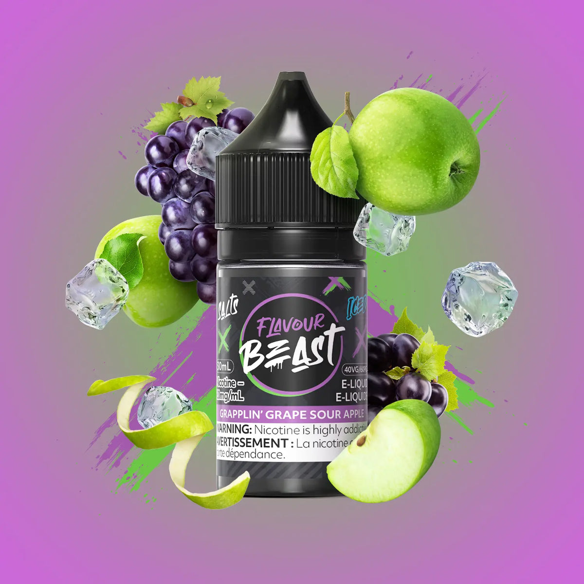 Flavour Beast Grapplin' Grape Sour Apple E-Liquid