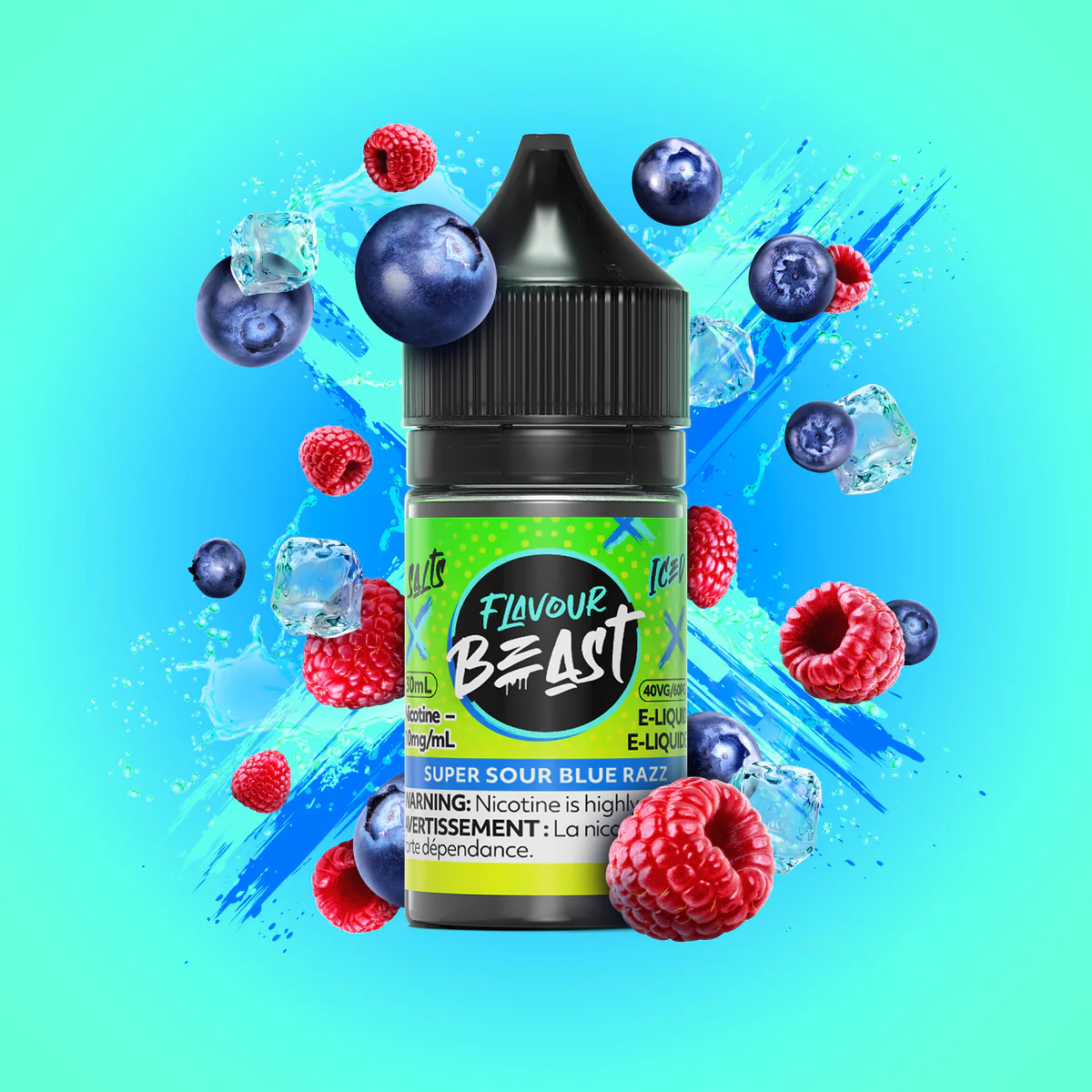 Flavour Beast Super Sour Blue Razz E-Liquid