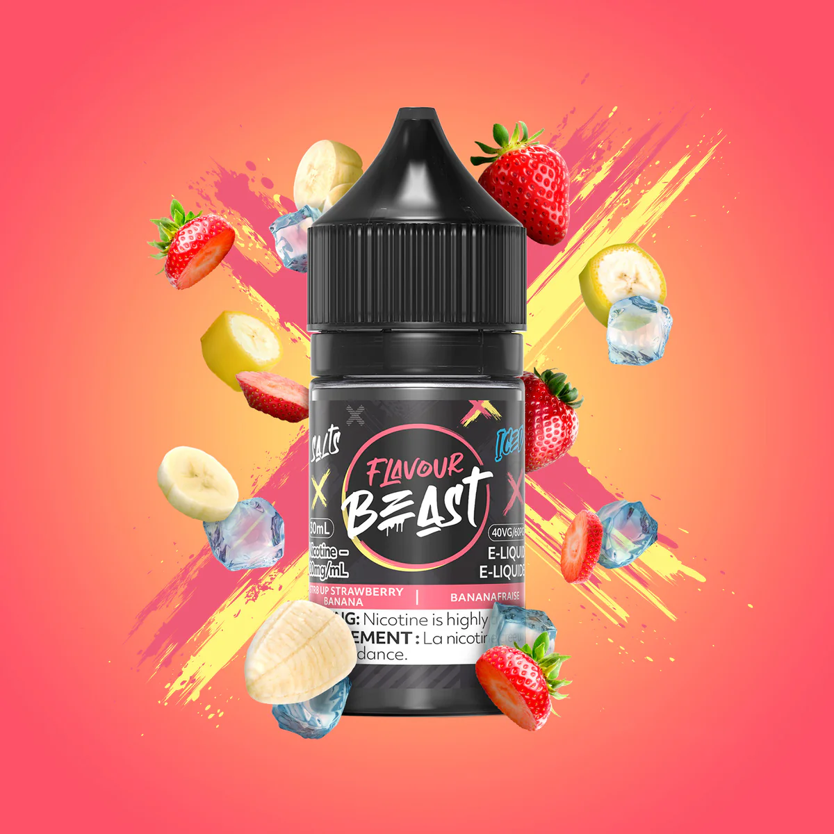 Flavour Beast E-Liquid – Strawberry Banana Ice