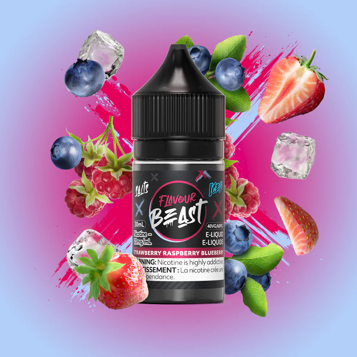 Flavour Beast E-Liquid Strawberry Raspberry Blueberry