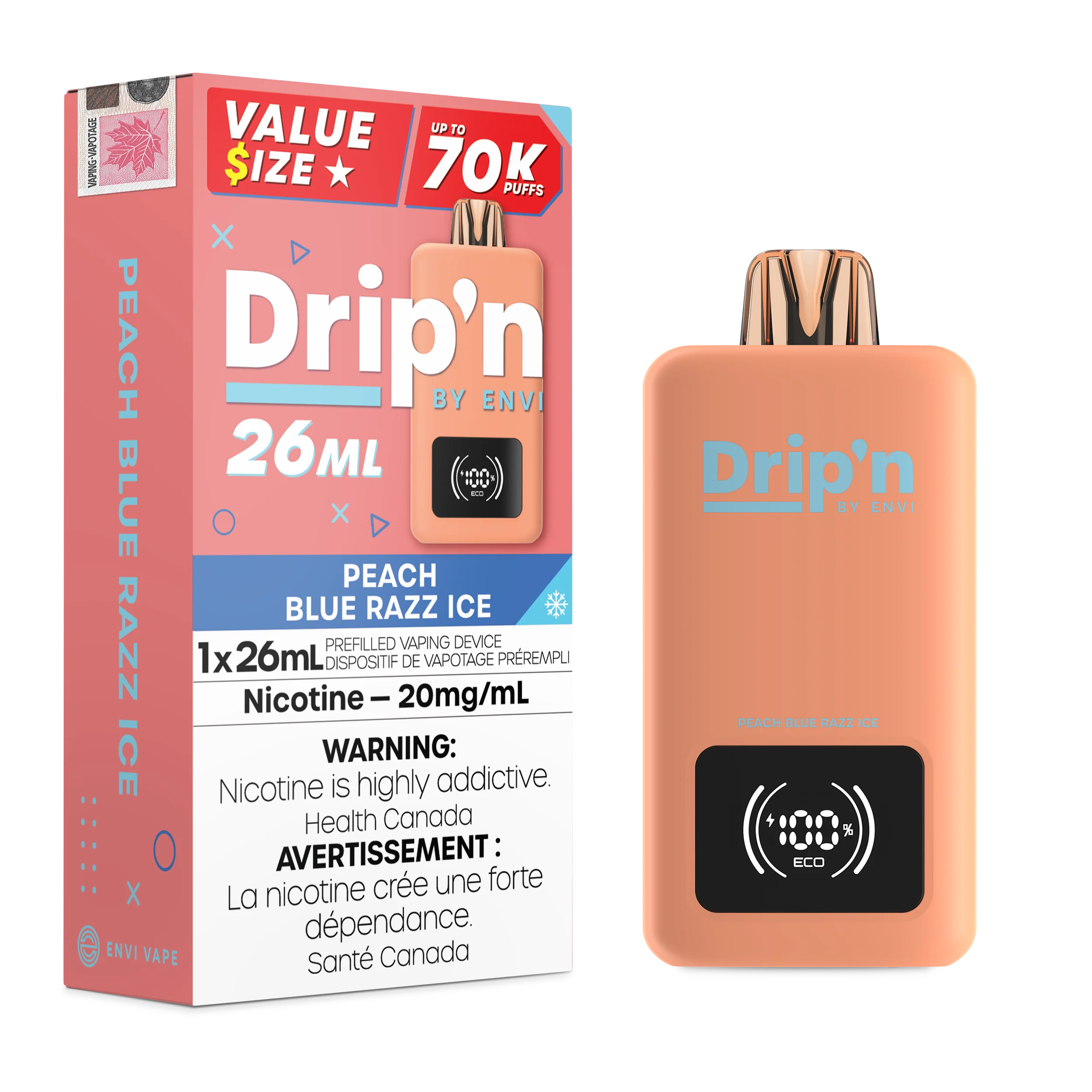 Drip'n Peach Blue Razz Ice