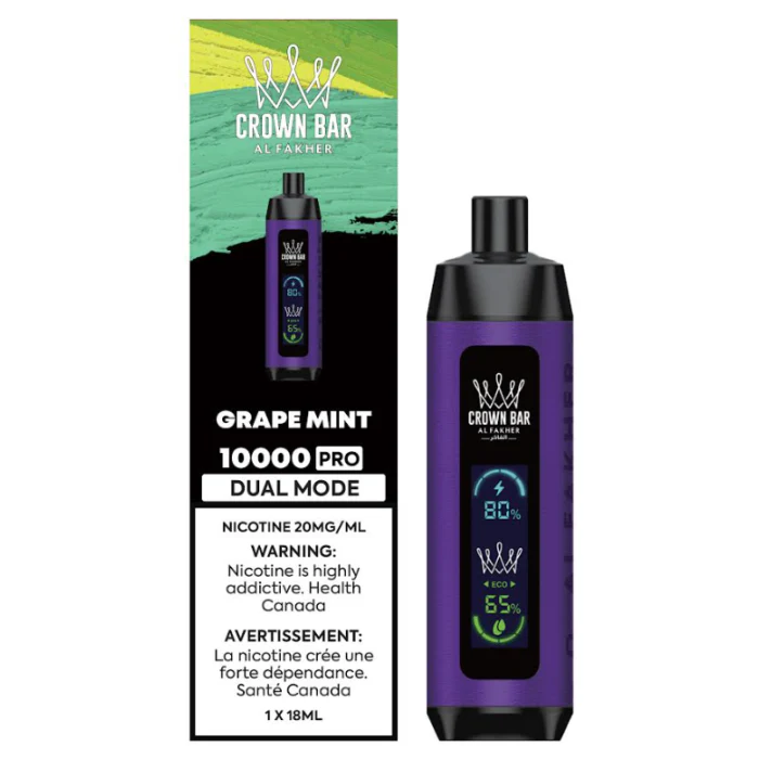 Crown Bar Al Fakher Grape Mint 10K