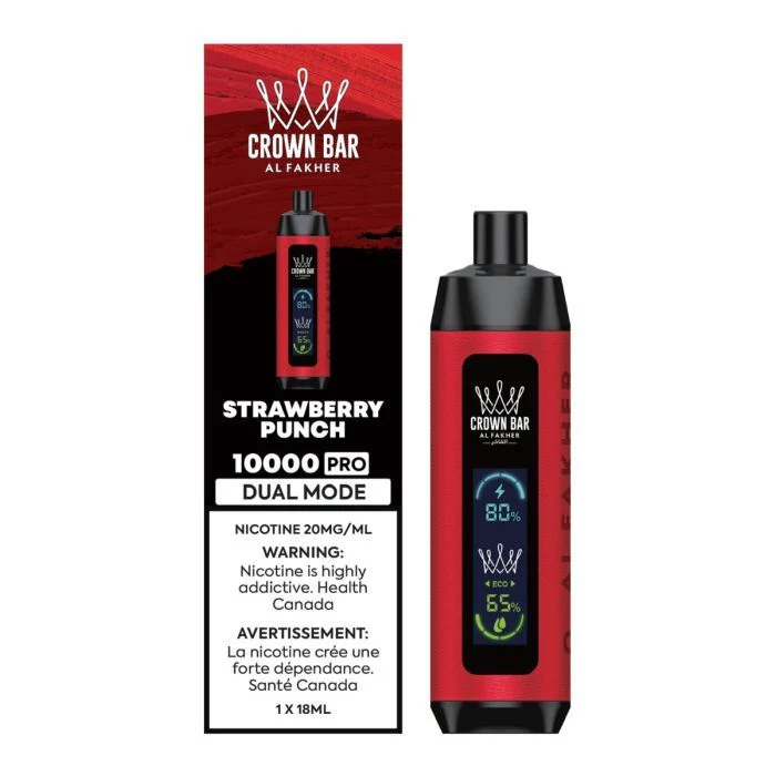 Crown Bar Al Fakher Strawberry Punch 10K