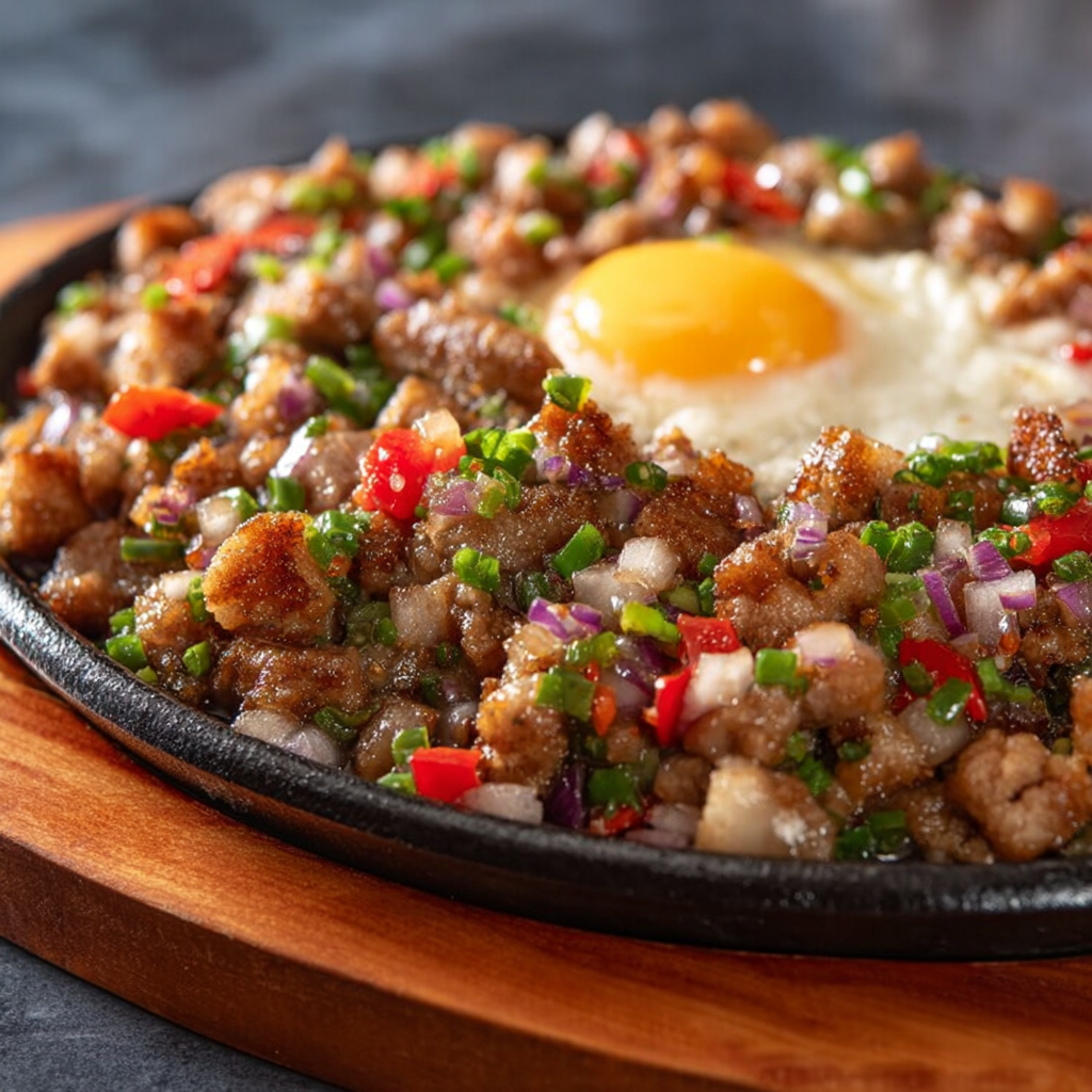 Pork Sisig and Rice Plate