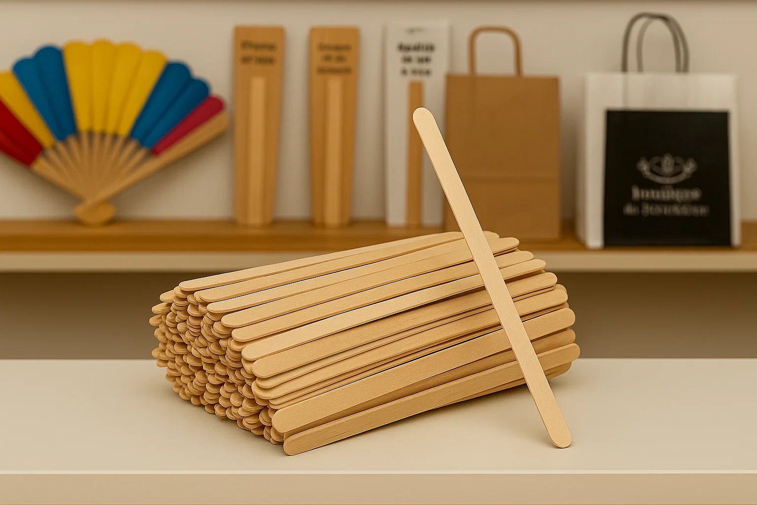 AGITADOR DE MADERA 14CM INIX