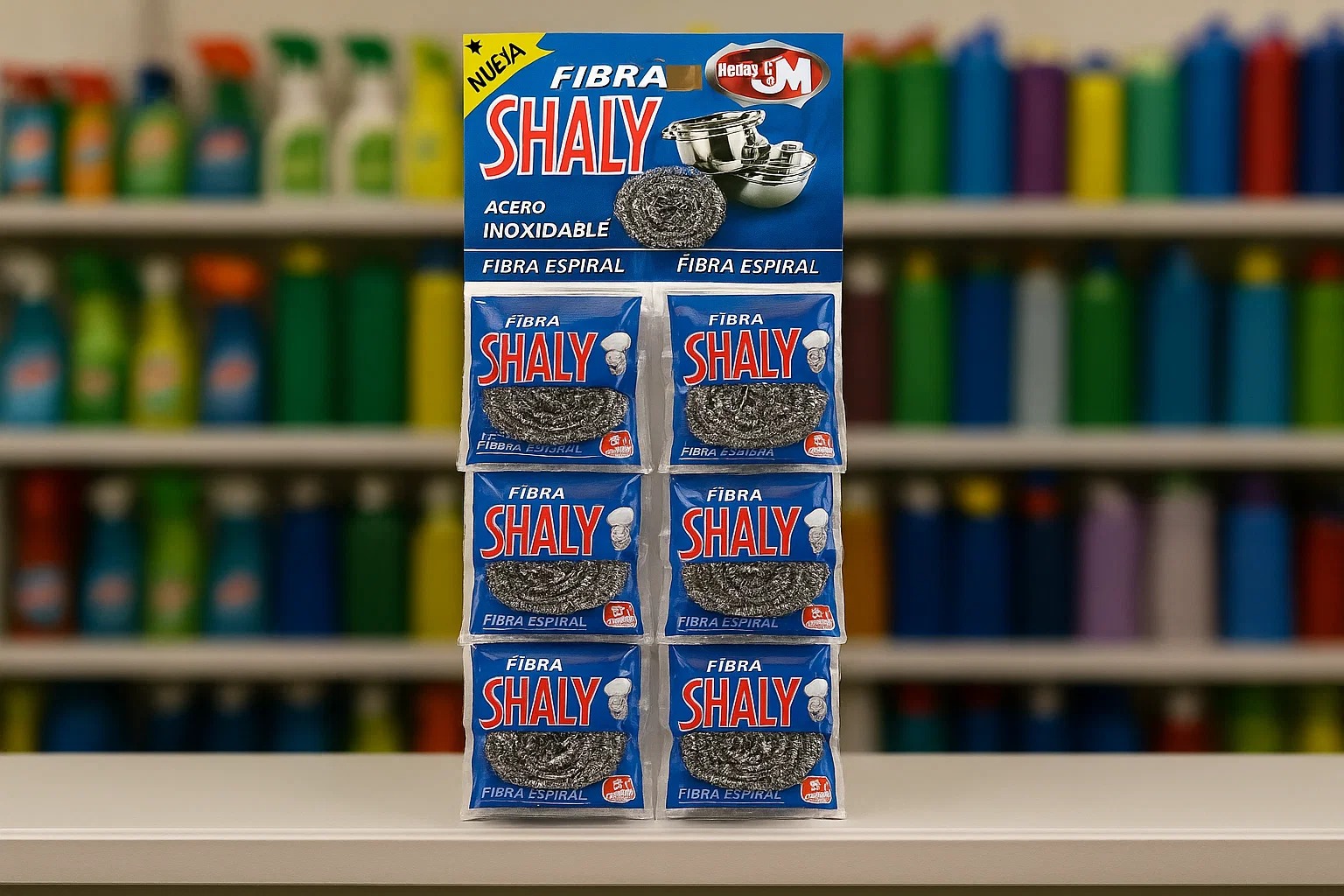 TIRA DE EXHIBIDOR DE FIBRA ESPIRAL 12PZ PAQUETE