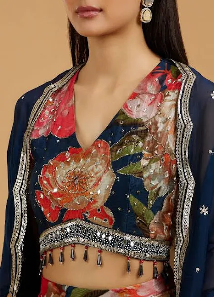Floral Embroidered Crop Top