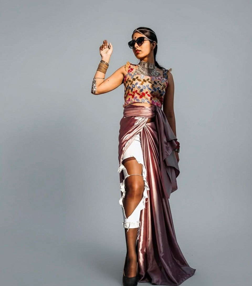 Avant-Garde Fashion Dress - Lisaarun