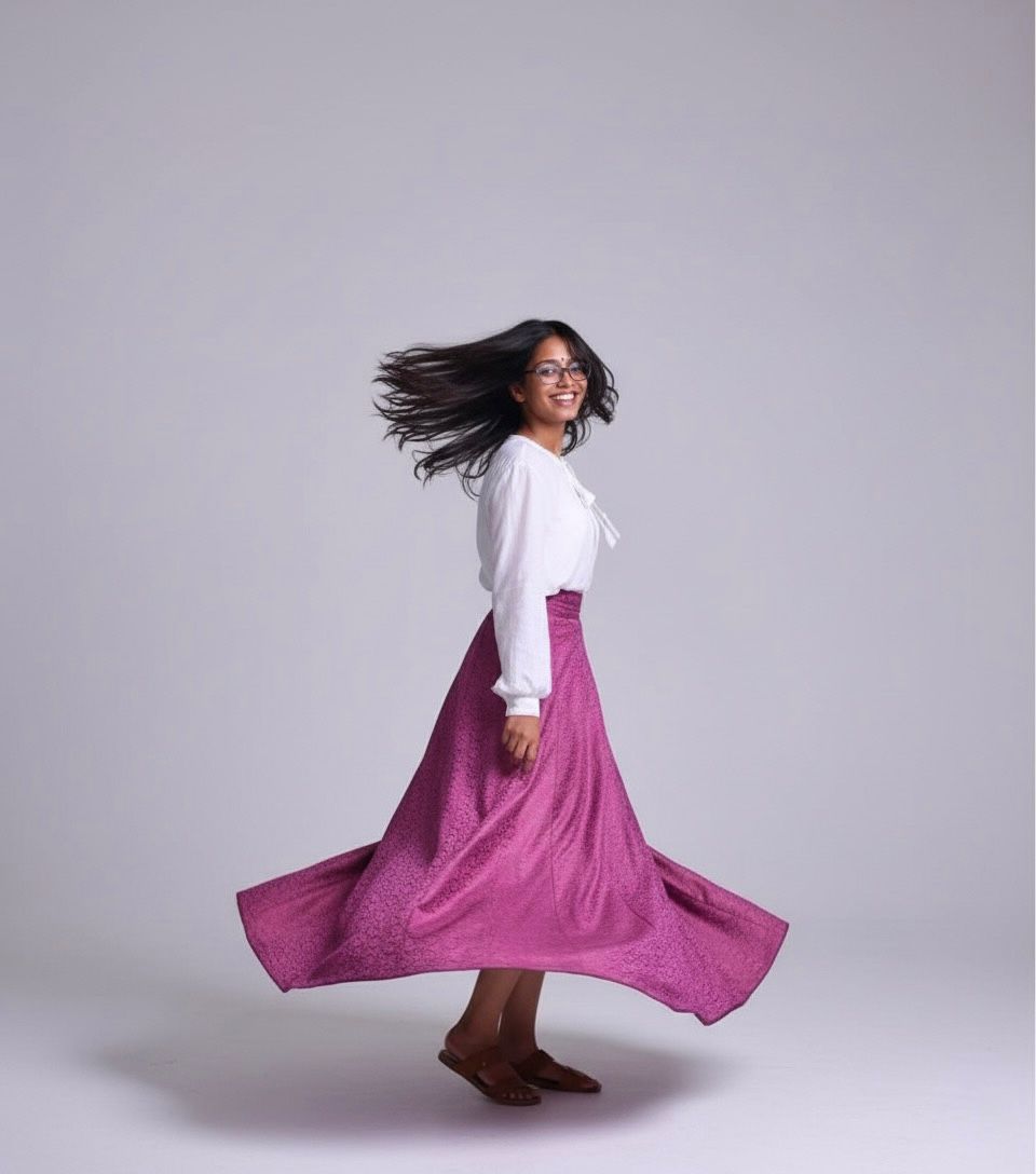 Elegant Pink Maxi Skirt - Lisaarun
