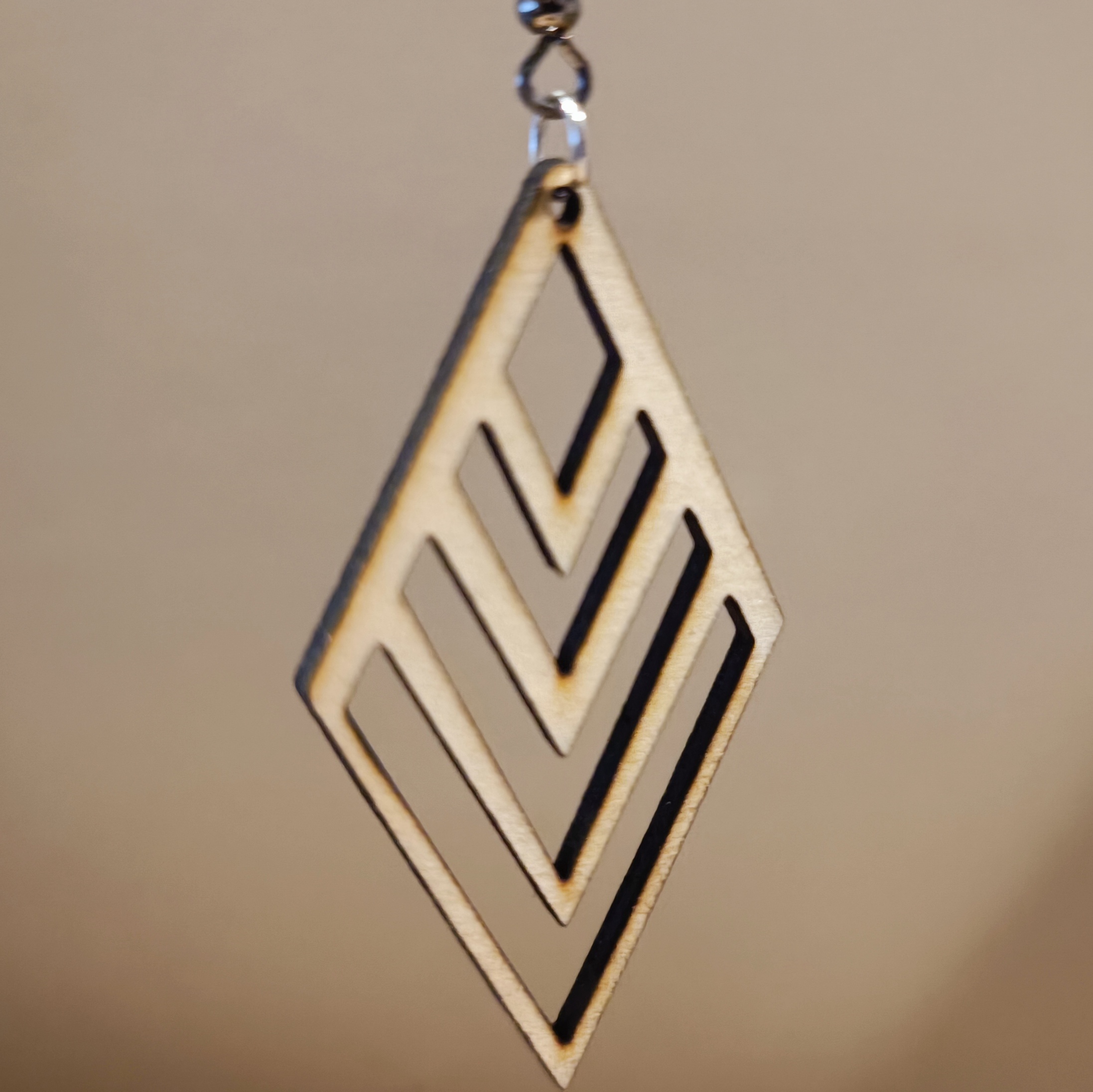 Boucle d'oreille géométrique
