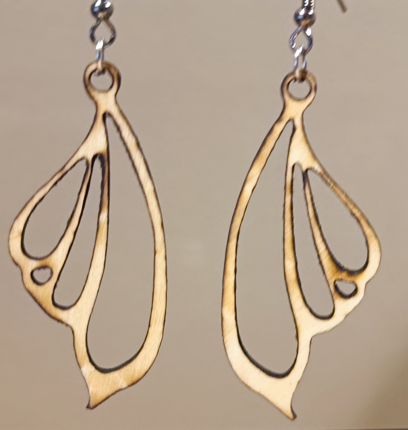 Boucles d'oreilles en bois