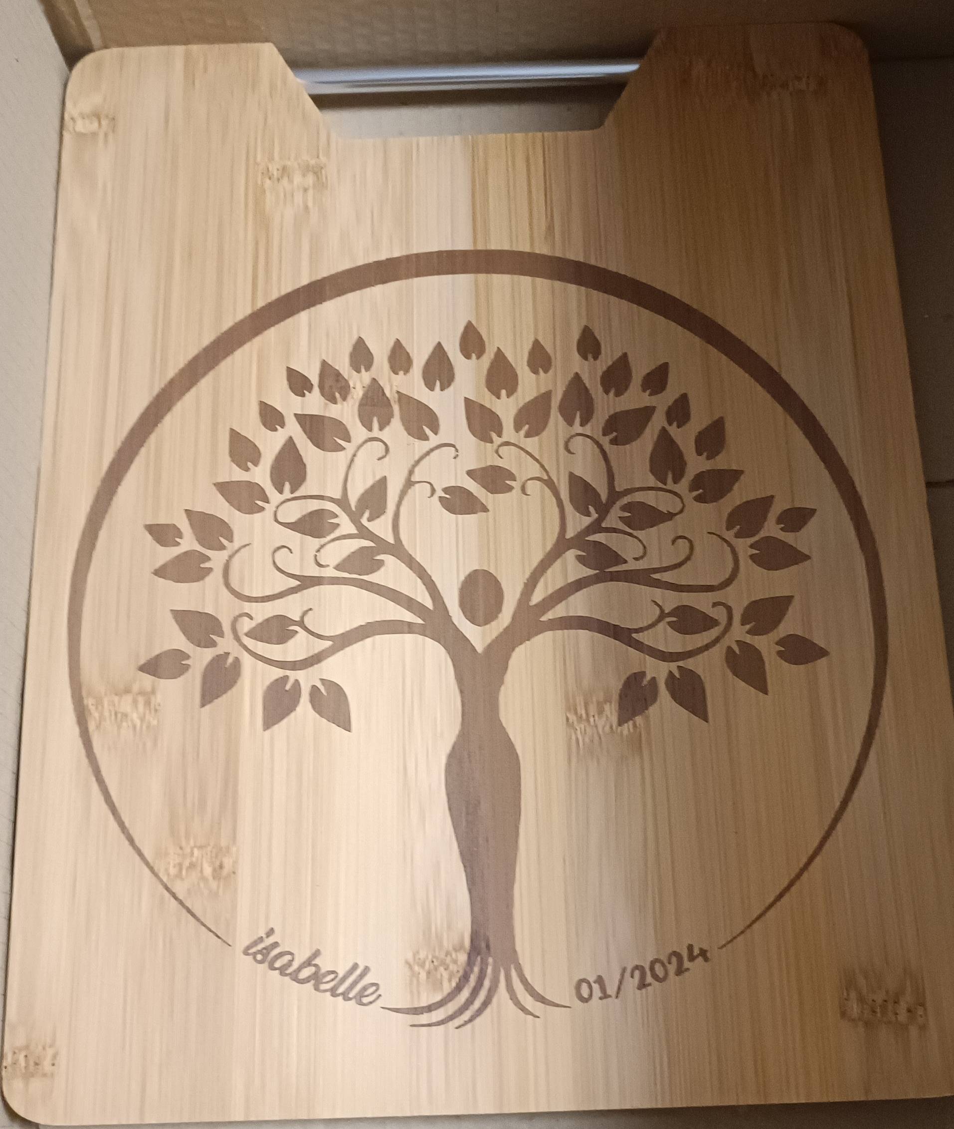 Planche à découper personnalisée en bois