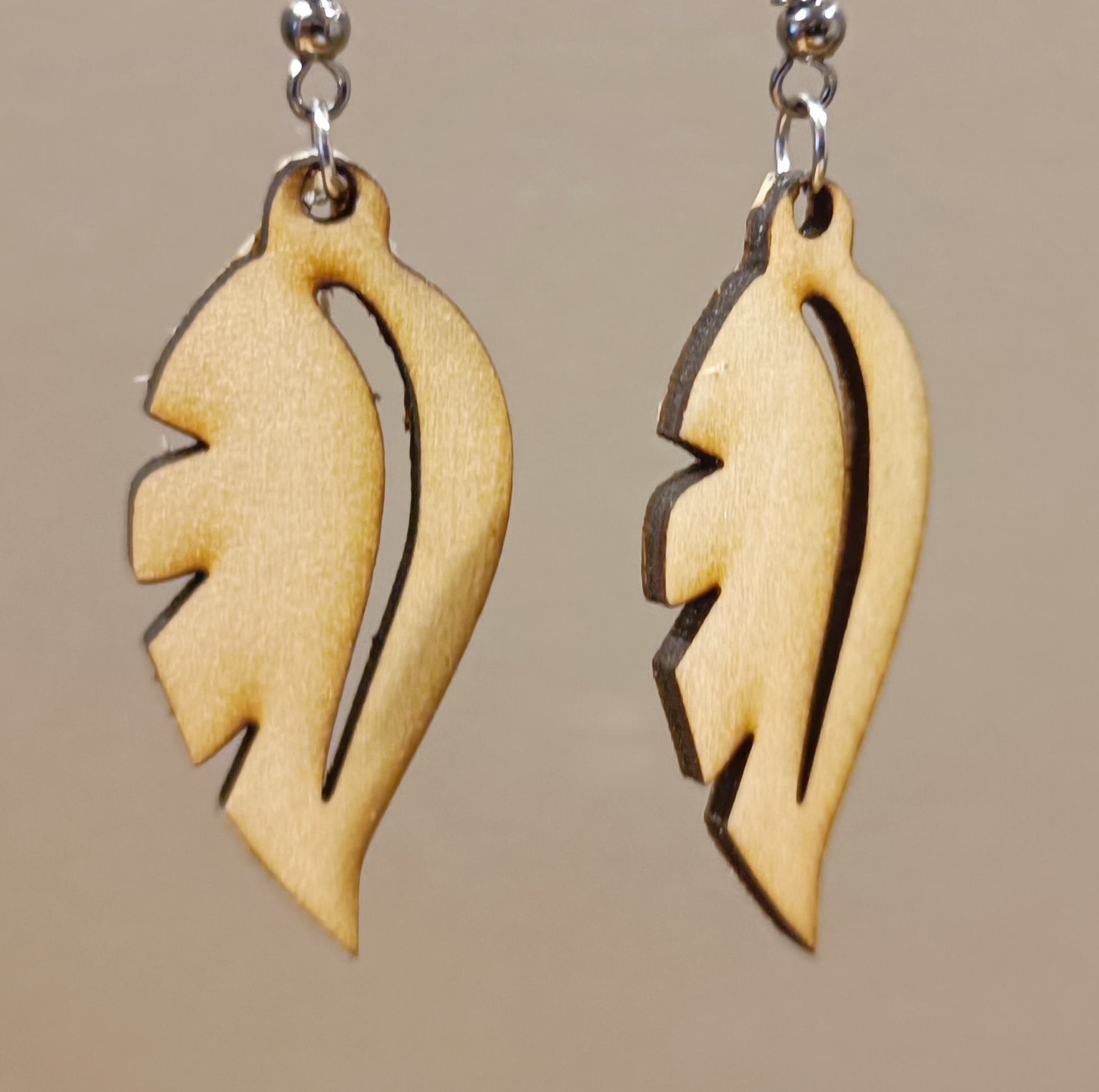 Boucles d'oreilles en bois