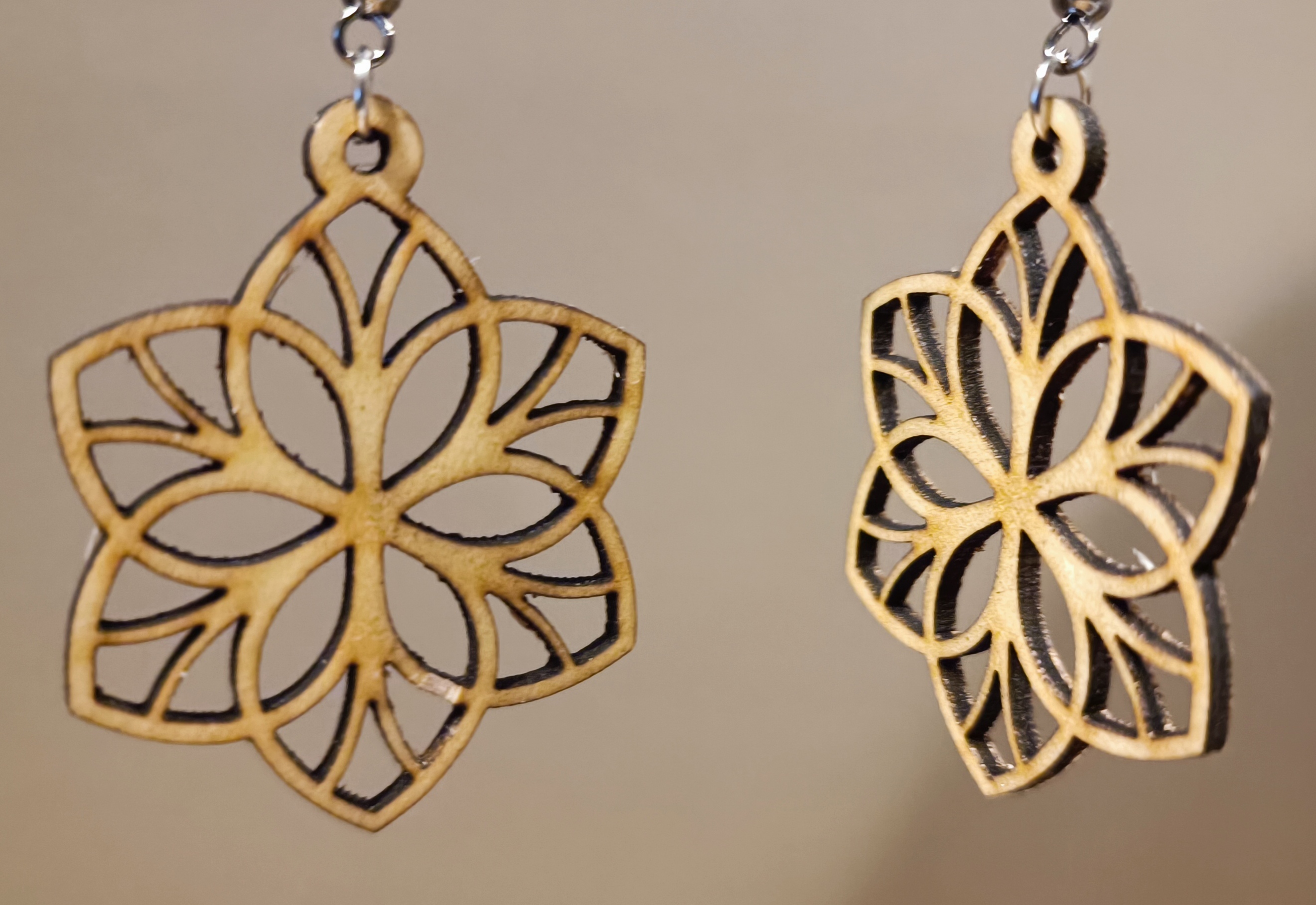 Boucles d’oreilles en bois