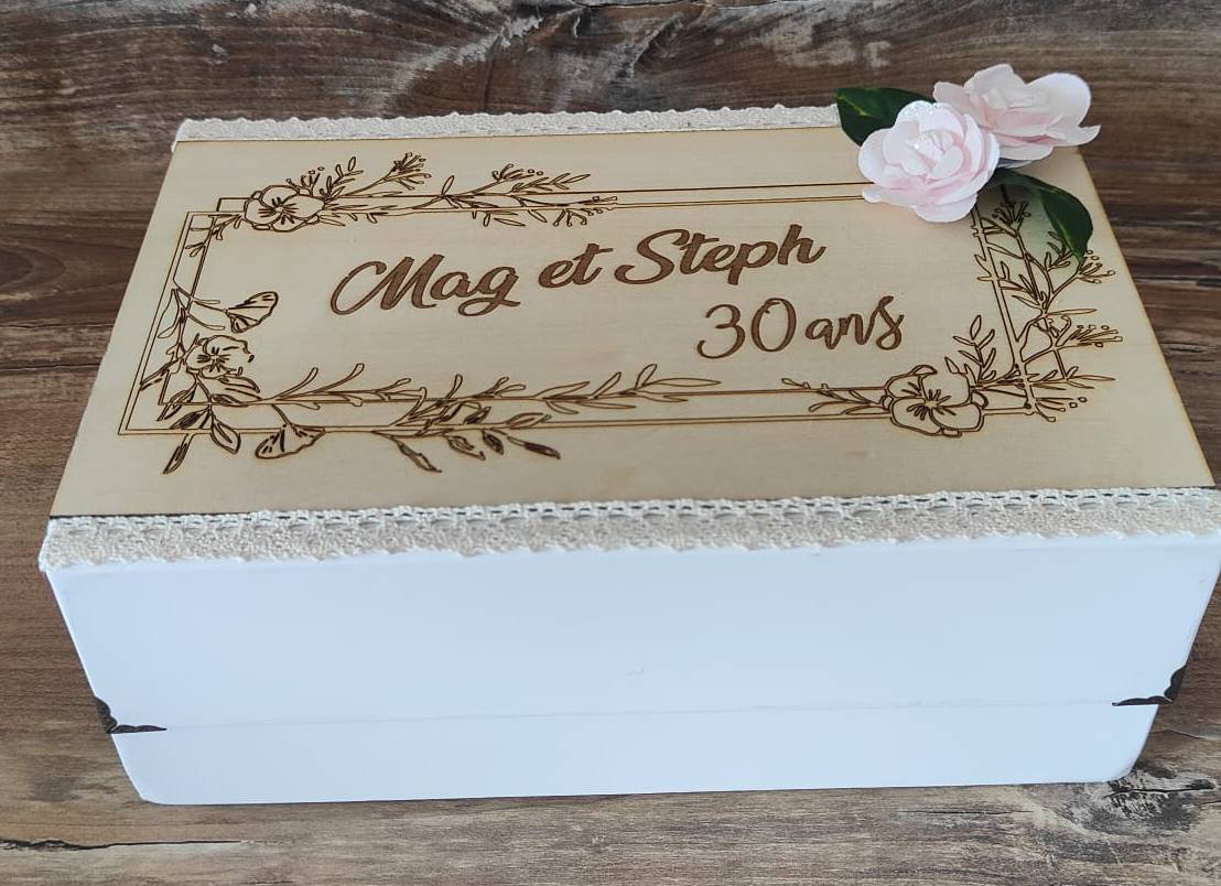 Boîte à souvenirs personnalisée