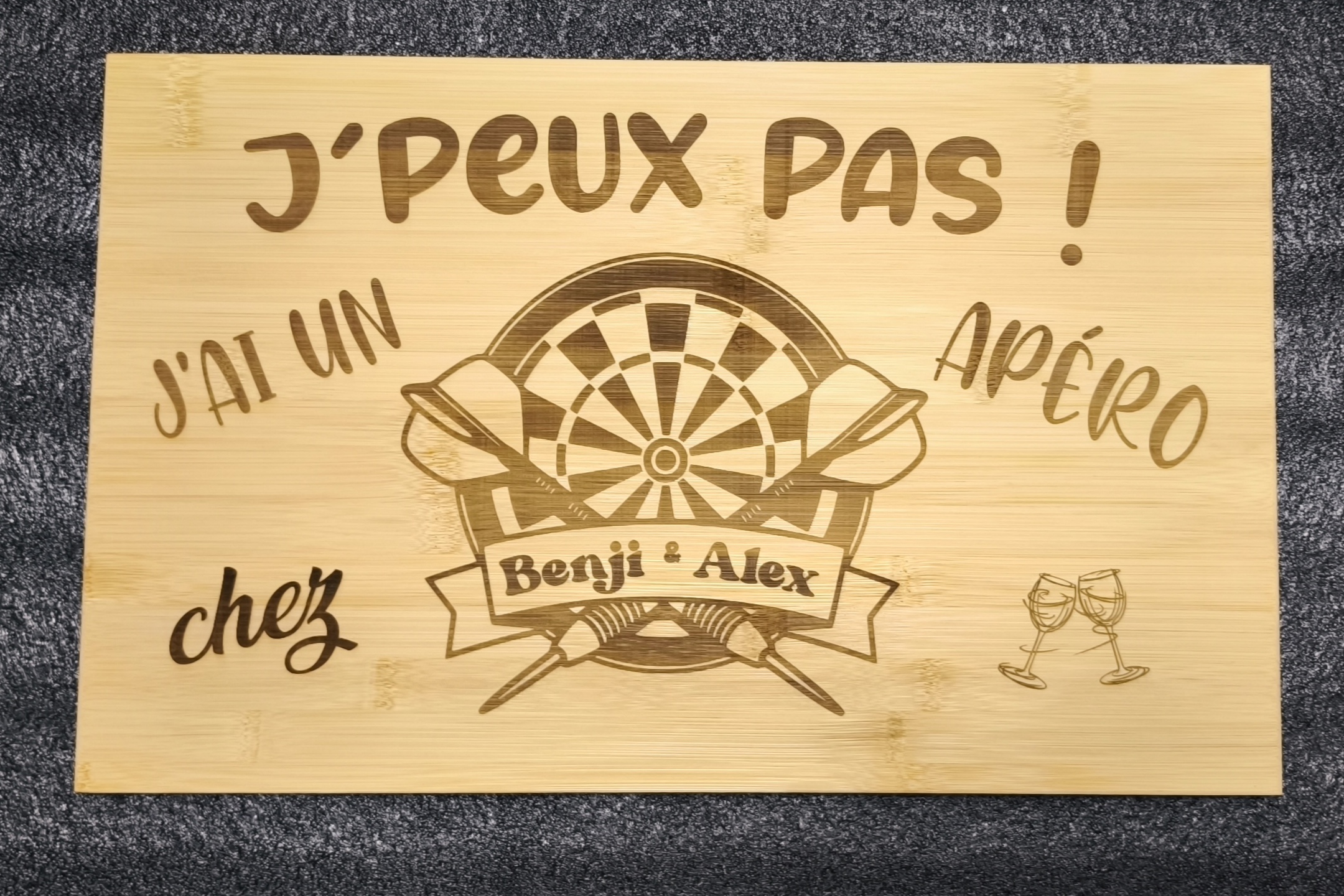 Panneau personnalisé en bois