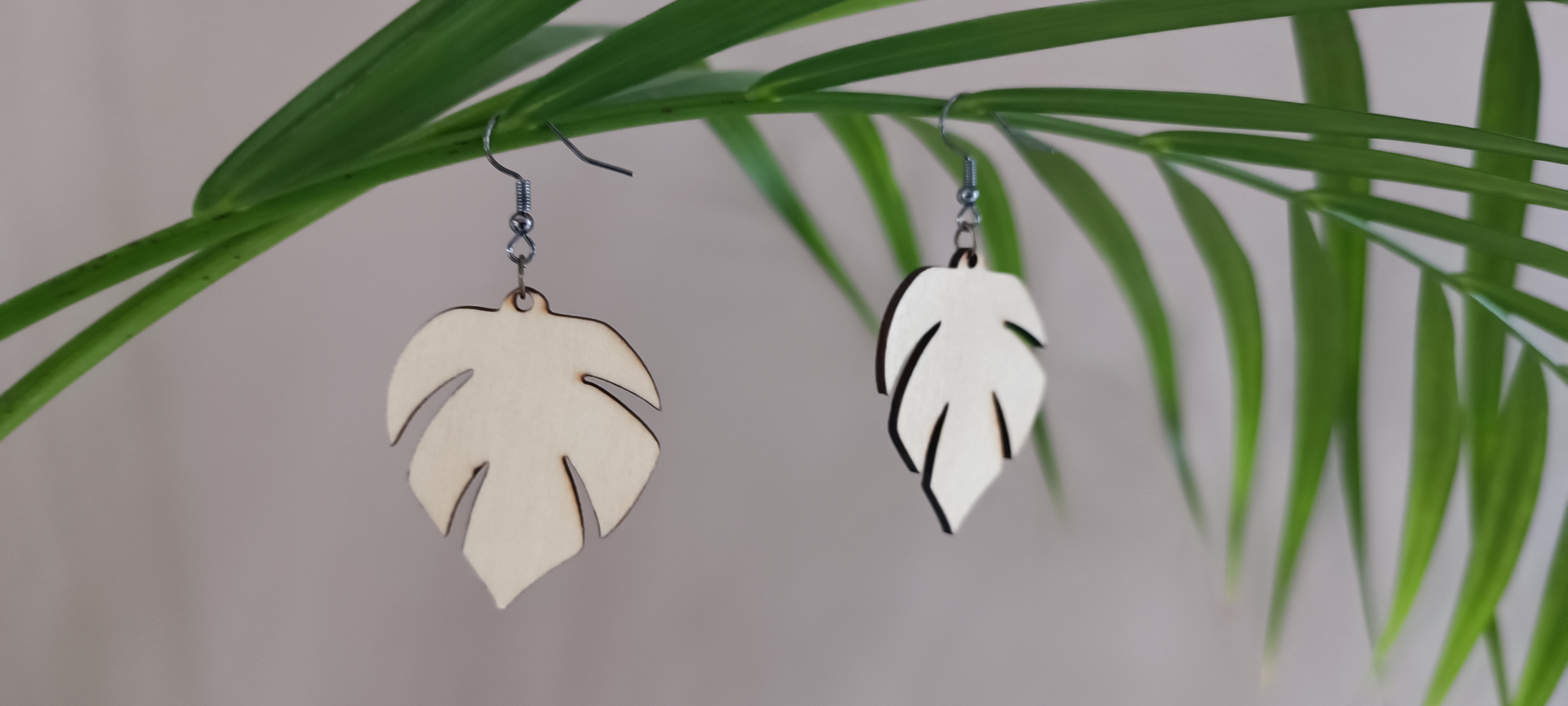 Boucles d'oreilles feuille