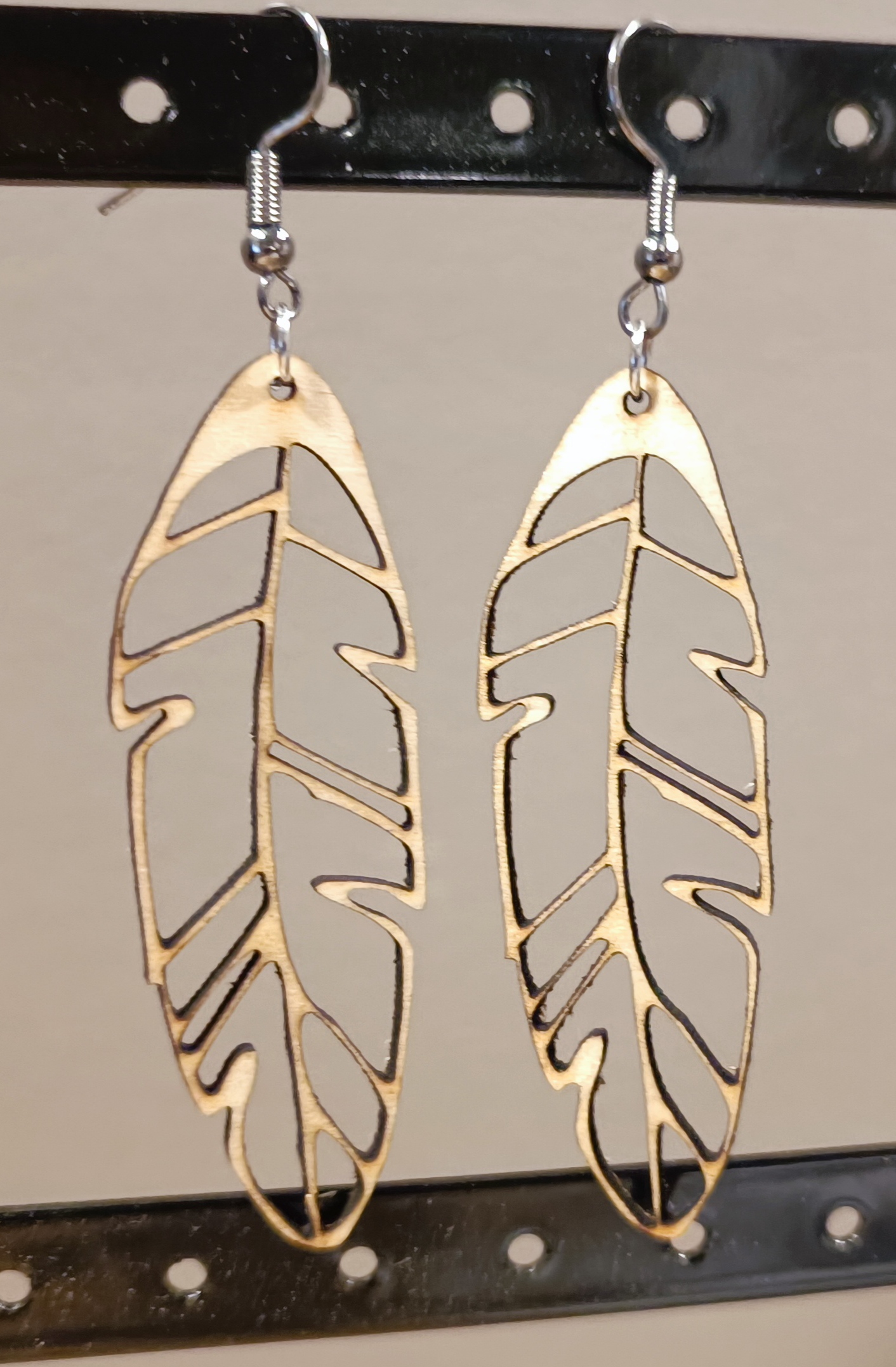 Boucles d'oreilles plume