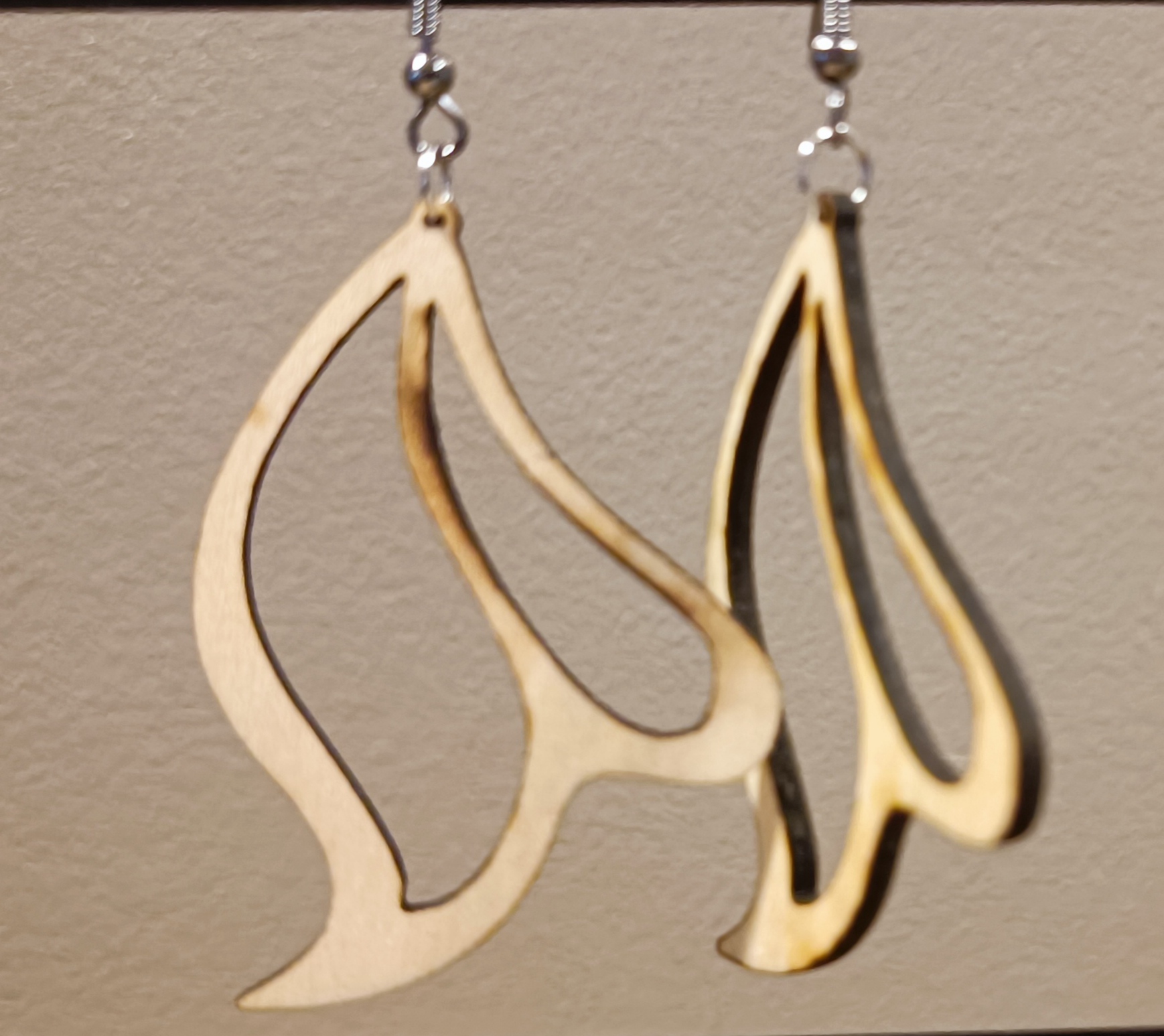 Boucles d'oreilles en bois