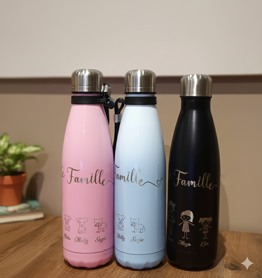 Gourde isotherme Famille