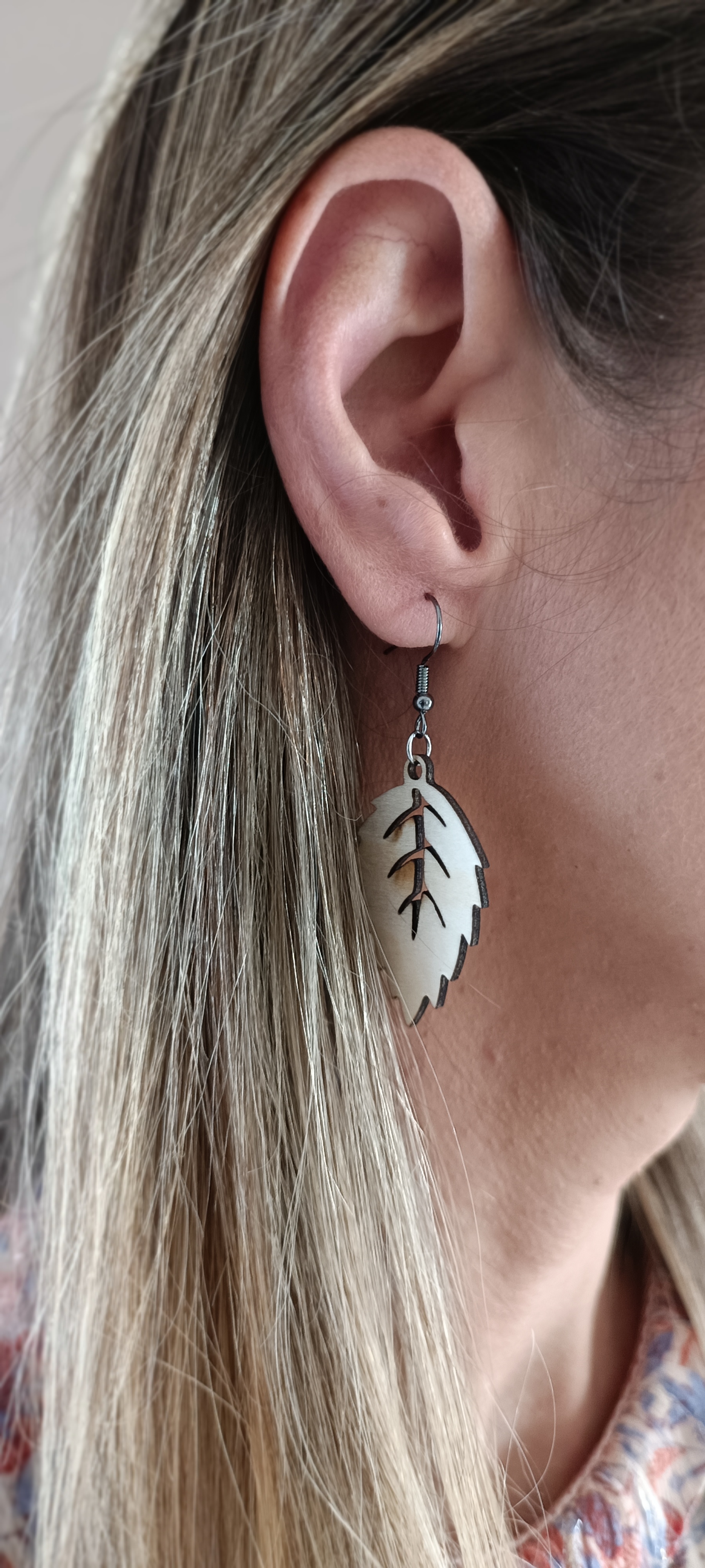 Boucles d'oreilles feuille