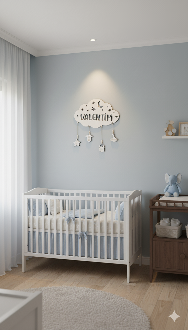 Plaque nuage personnalisée en bois
