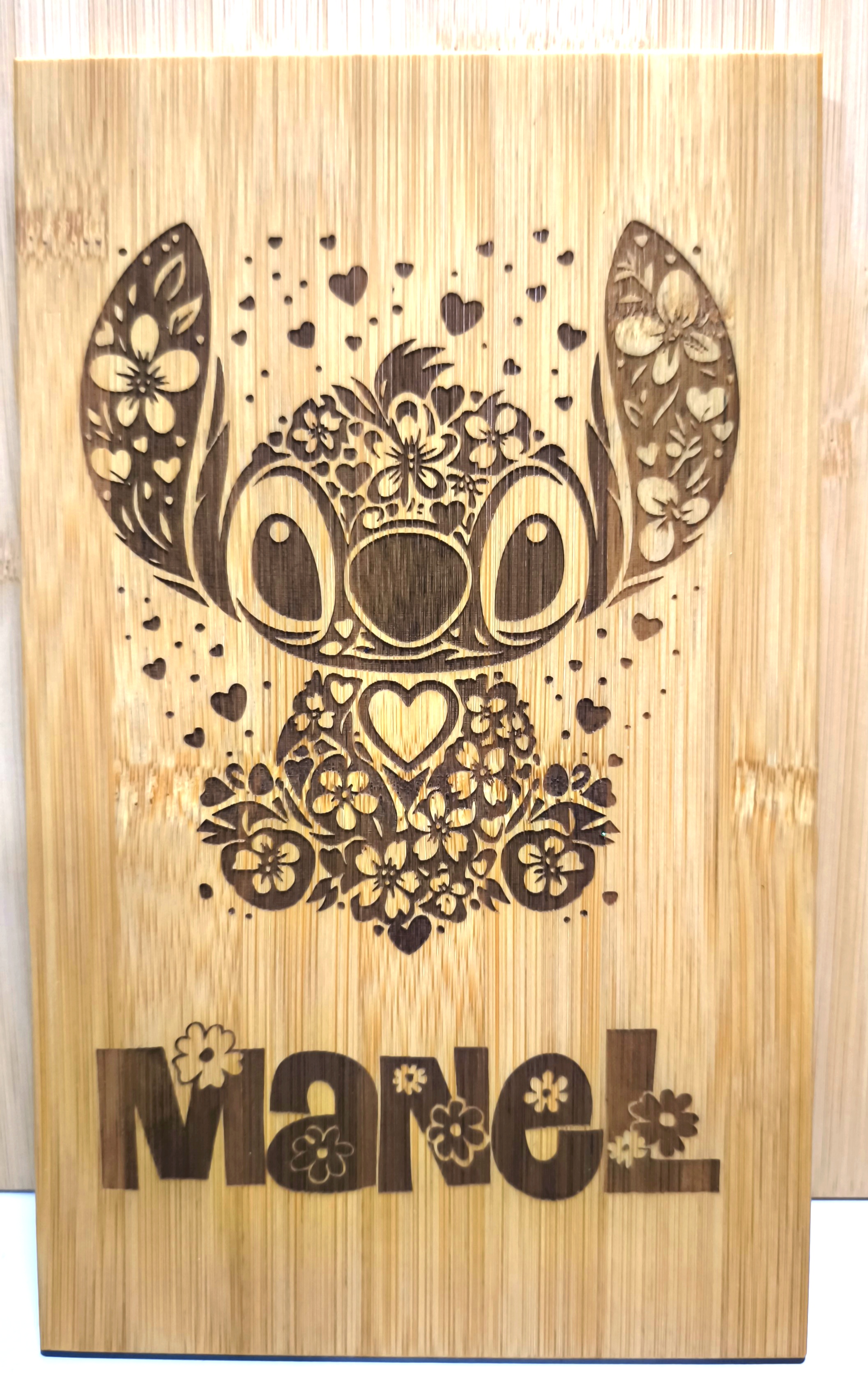 Planche en bambou personnalisée