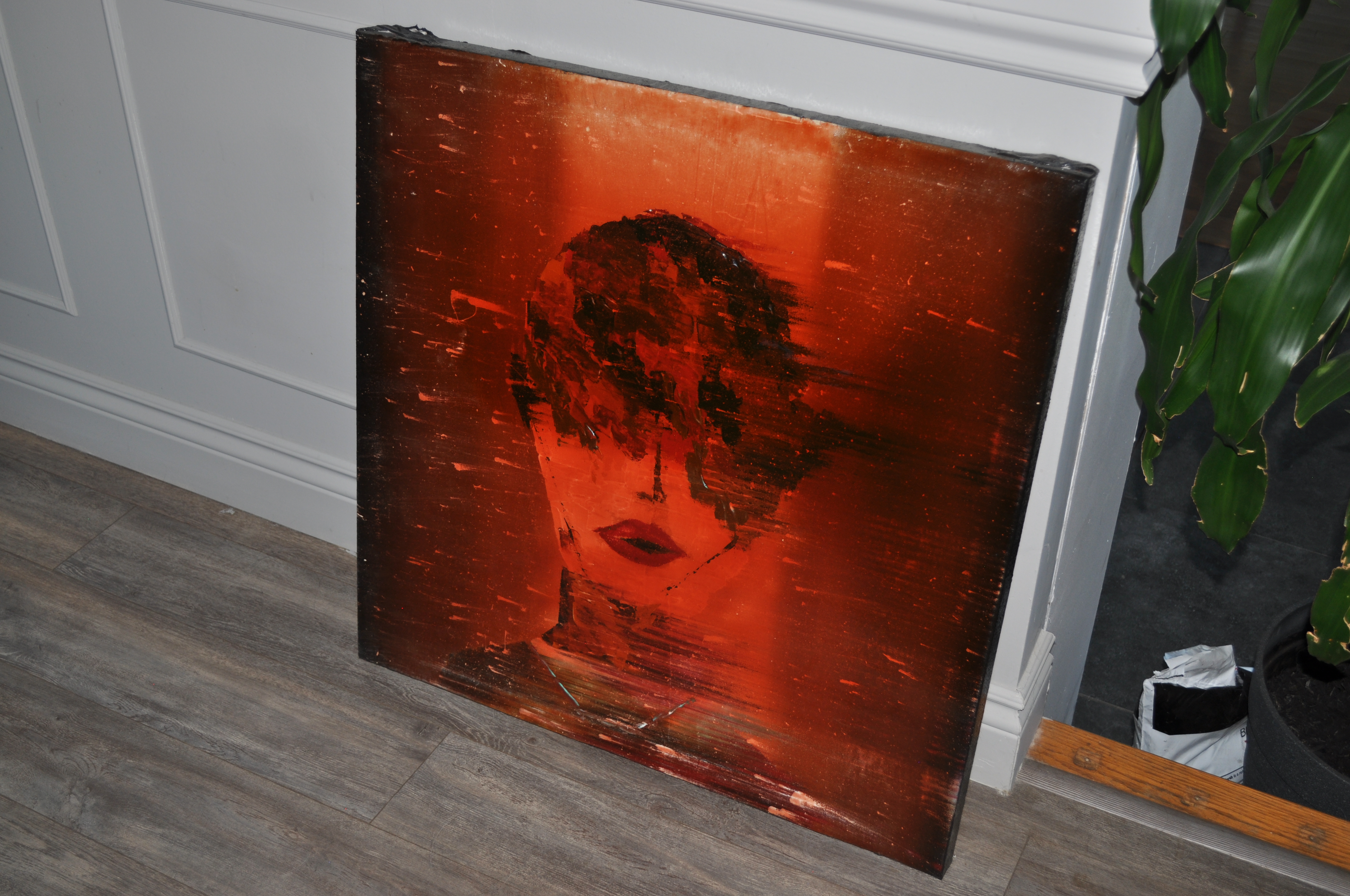 Absence. Abstract Portrait Painting