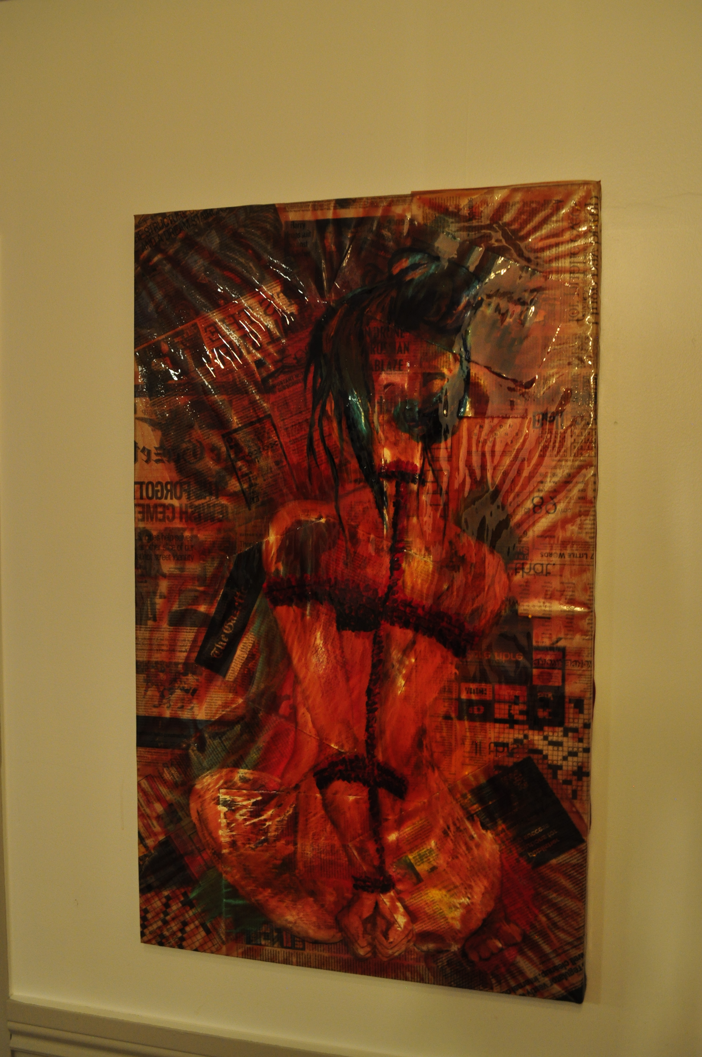 The First Knot. Abstract Expressionist Canvas Painting